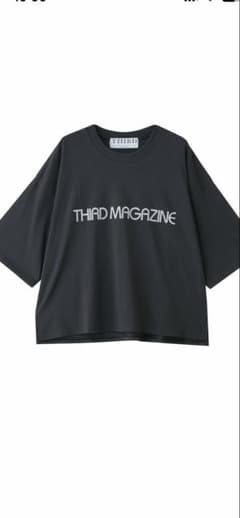 サードマガジン　ボクシーロゴTシャツチャコール試着のみthirdmagazineのサムネイル