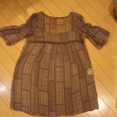 メーテル様専用☆ブラウン ５分袖チュニック♪のサムネイル