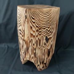 ★木目が美しい四脚丸太椅子 h=47.5cm ☆木目くっきり美しい四脚丸太椅子 h=45.5cm - メルカリ