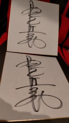 佐良直美 直筆サイン 2枚 当時物 激レア 昭和45年前後 さがらなおみ