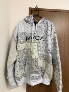 RVCA ペイズリー柄 プルオーバーパーカー XLのサムネイル