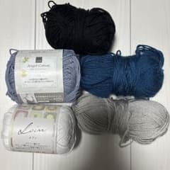 毛糸 まとめ売り 5色セット ハンドメイド 編み物のサムネイル