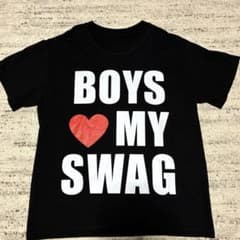 archive swag y2k Opium Tシャツ ブラックのサムネイル