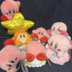 별의 커비 봉제인형·파우치 7점 세트
