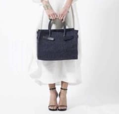 SEA かごバッグ　 L ネイビーのサムネイル