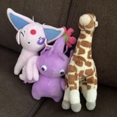 ぬいぐるみ 3体セット エーフィ ピクミン キリンのサムネイル