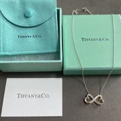 Tiffany&Co. ダブルラビングハート インフィニティ ネックレス