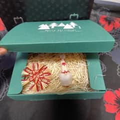 北欧 Keitto クリスマス 麦わらオーナメント フェルト人形と空箱 セットのサムネイル