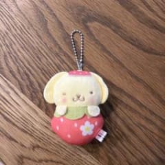 ポムポムプリン マスコットキーホルダー イチゴ ガチャガチャ - メルカリ