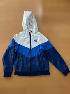 Nike ナイキ フード付きジャケット パーカー 青/白のサムネイル