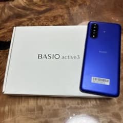 BASIO active3 本体 ブルー - メルカリ