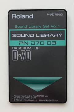Roland D-70 サウンドライブラリ PN-D70-03 - メルカリ
