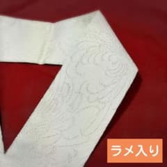 Ronron⭐️伊達襟⭐重ね襟⭐白色 伊達襟⭐重ね襟⭐ラメ入り白色 - メルカリ