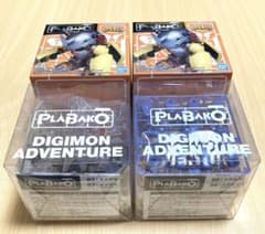 디지몬 PLABAKO 2개 세트 오메가몬 메탈 갈루몬