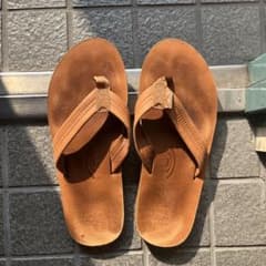 RAINBOW SANDALS レザーサンダル ブラウン