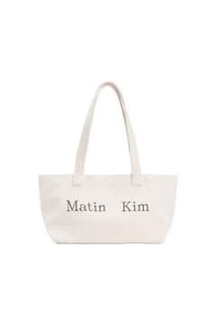 Matin Kim キャンバストートバッグ ホワイトのサムネイル