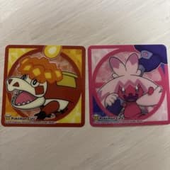 【ポケモンカフェ】 コースター 2枚セット(アチゲータ/デカヌチャン)のサムネイル