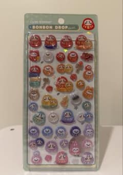 【新品未開封】ボンボンドロップシール　和柄　だるまのサムネイル