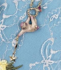 アナスイ　ANNA SUI   なまけものモチーフ　ネックレス　ナマケモノのサムネイル