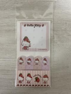 ハローキティ 付箋セット いちごデザインのサムネイル