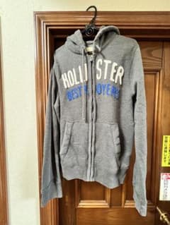 Hollister ジップアップパーカー グレー Lのサムネイル