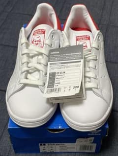 ※ 未使用・タグ付き／２２ｃｍ　adidas スタンスミス スニーカー レッドのサムネイル