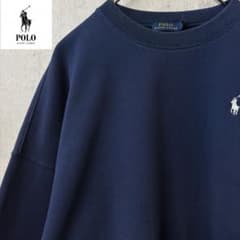【激レア】ラルフローレン　スウェット　トレーナー　ゆるだぼ　POLO 刺繍