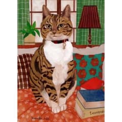 送料無料》原画「寝床の猫」猫イラスト - メルカリ