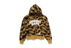 BAPE X MOUSSY COLLEGE LOGO ZIP HOODIE - メルカリ