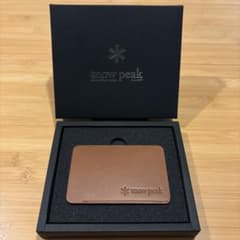 【非売品　新品未使用】snow peak カードケース パスケース ブラウンのサムネイル