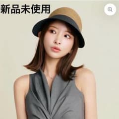 新品未使用】しーちゃん 遮光 キャップ ラフィア調ブレードキャップ