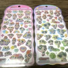 新作♡パワーパフガールズ コットンパフィシール 2枚セットのサムネイル