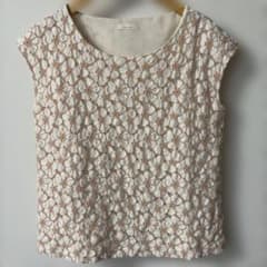 Te chichi 花柄レース ノースリーブ カットソー