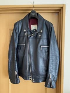 アンダーカバー　レザーライダース　ネイビー　2 最終値引きのサムネイル
