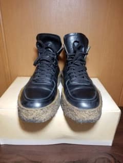 GENERAL  RESEARCH  レザースニーカー  黒のサムネイル