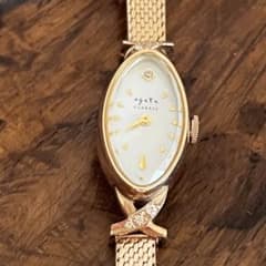 美品保証書付き10K agete CLASSIC 腕時計 ゴールド 稼働品 - メルカリ