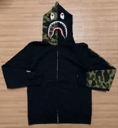 ☆激レア☆ APE BAPE シャークパーカー 黒 XL kaws パーカー - メルカリ