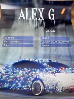 ALEX G 2026年ツアーポスター サイン入り - メルカリ