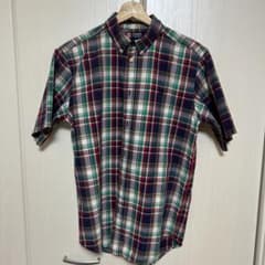 CHAPS 半袖チェックシャツ　メンズL相当のサムネイル