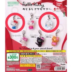 ハローキティ めじるしアクセサリーミニチュアチャーム 2種セットのサムネイル