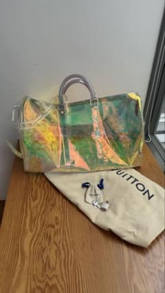 LOUIS VUITTON キーポル・バンドリエール50 オーロラ クリア LOUIS VUITTON キーポル・バンドリエール50 オーロラ クリア - メルカリ