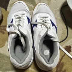 Mizuno 体育館シューズ ホワイト ブルー 24.5cmのサムネイル