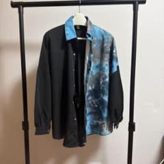ブラック/ブルー 長袖シャツのサムネイル