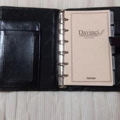 ☆値引き◎☆Davinci 手帳　黒　本革のサムネイル