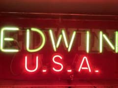 EDWIN USA店舗ネオン看板 EDWIN USA店舗ネオン看板 - メルカリ