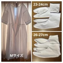 肌襦袢ワンピースタイプM＋ストレッチ足袋23~24cm＋26~27cm3点セットのサムネイル