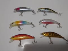 トラウトミノー6本セット　渓流ミノー　シンキングミノー　5gのサムネイル