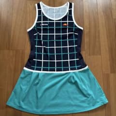 ellesse チェック柄 テニスウェア サイズMのサムネイル