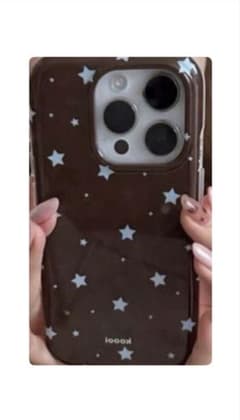 iPhone 용 케이스 브라운 스타 무늬