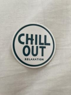 【非売品】CHILL OUT ノベルティ ロゴ入り ステッカー シールのサムネイル